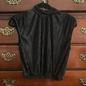 Black Pleated Top